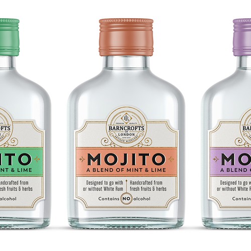 Labels for artisan cocktail mixers