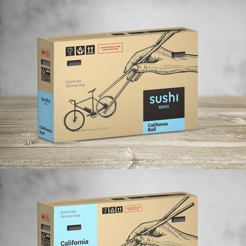 Box concept for a bicycle selling company