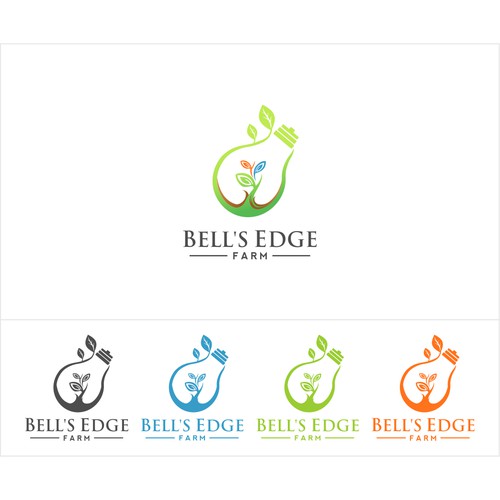 modern logo design for innovative organic farm