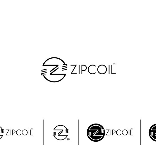Zipcoil logo design concept