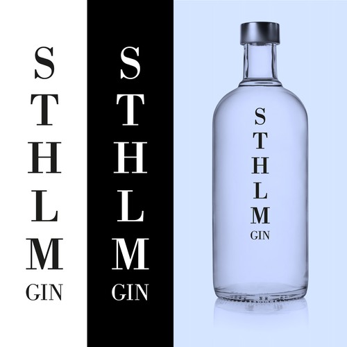 Logotype For Gin Bottle.