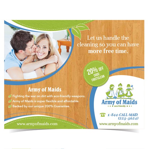 $$$ GUARANTEED $$$ Design a direct mailer for a residential cleaning company!