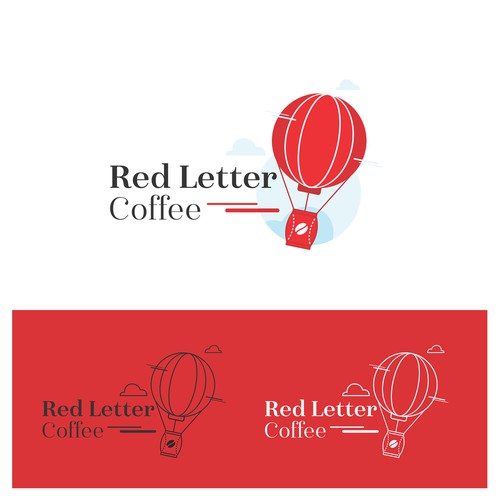 a fun logo for Red Letter Coffee