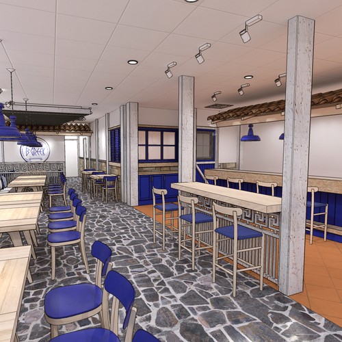 interior design - greek restaurant