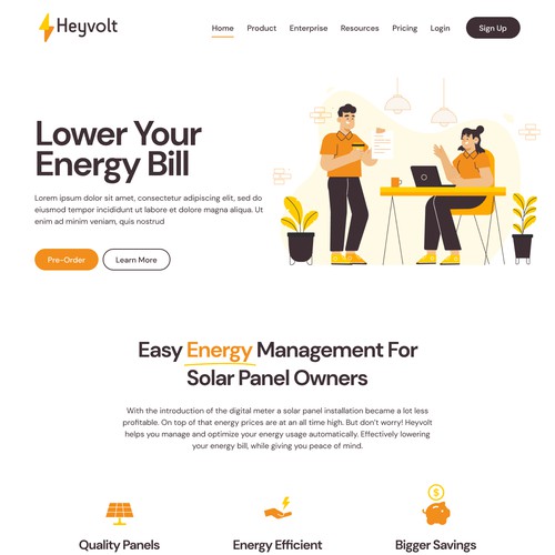 Website For An Energy Company