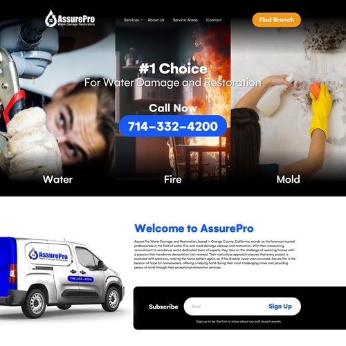 Assureprowaterdamage website