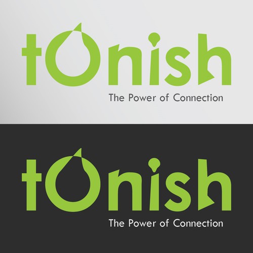 Green Flat logo Design for tonish