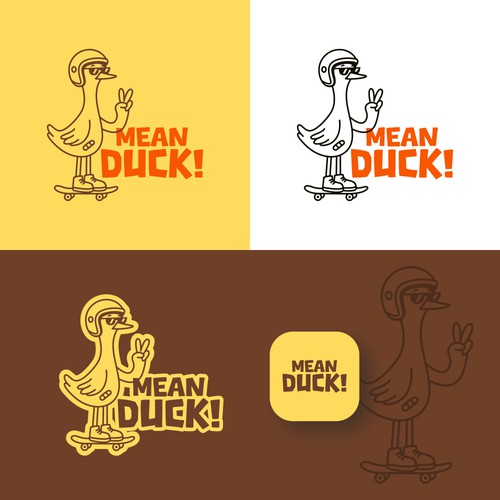 Fun logo concept for MeanDuck