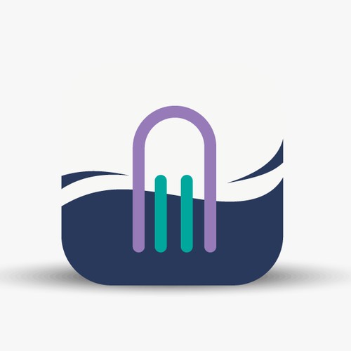 Create a nautical app icon design for sonar