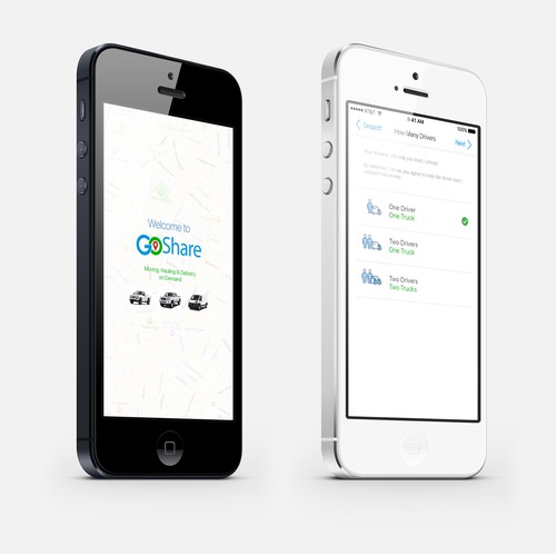 iOS App Design for GoShare