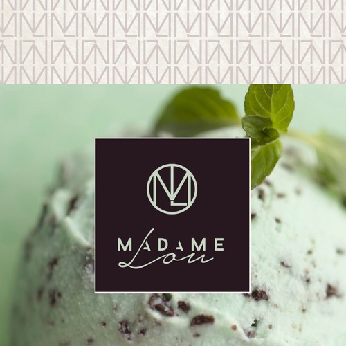 Brand identity for upscale ice-cream company