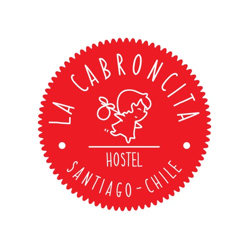 Logo for a Hostel brand in Santiago, Chile