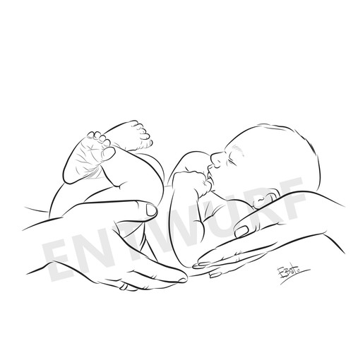 Illistration of a baby