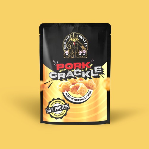 Packaging Design for Protein rich "Pork Crackle"