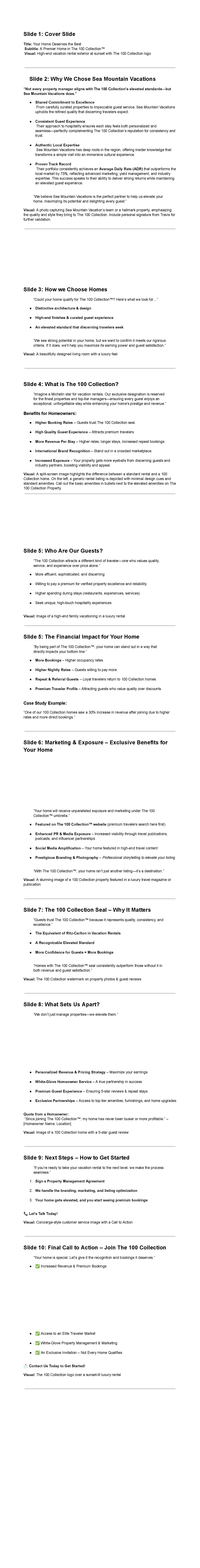 Homeowner Acquisition Deck