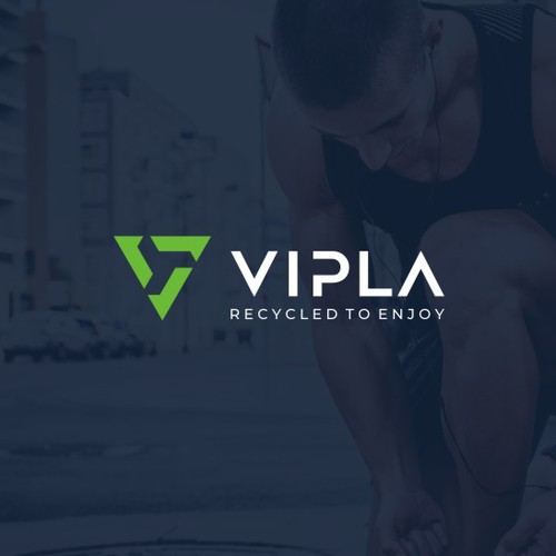 Modern Geometric Logo for VIPLA,  a Sustainable Sports Brand