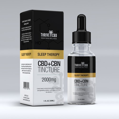 Packing Design For New CBD+CBN Tincture Complany 