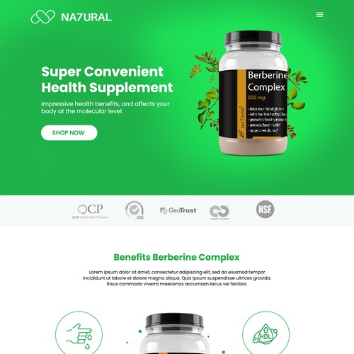 Product Landing Page