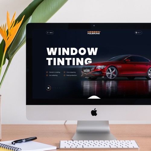 Redesign of a high-end website for Car Wrapping & Window Tinting