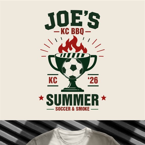 Summer Soccer & Smoke | Event T-Shirt Design