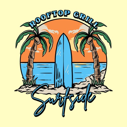 Vintage surf t shirt 