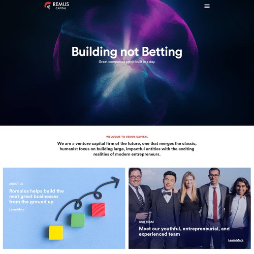  Capital Homepage Rebrand