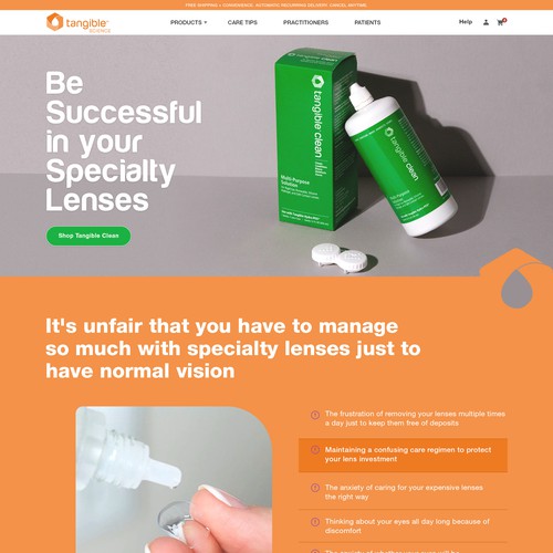 Ecommerce Site for Contact Lens