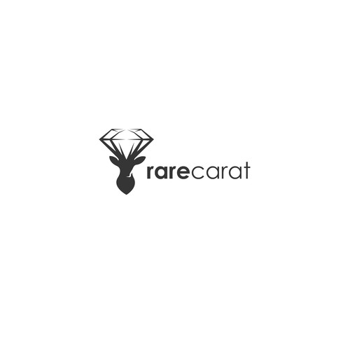 Rare carat logo design