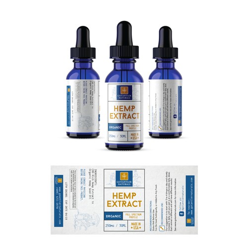 Hemp Oil label Design