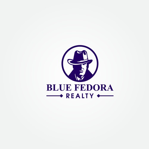 Logo design for " Blue Fedora Realty "