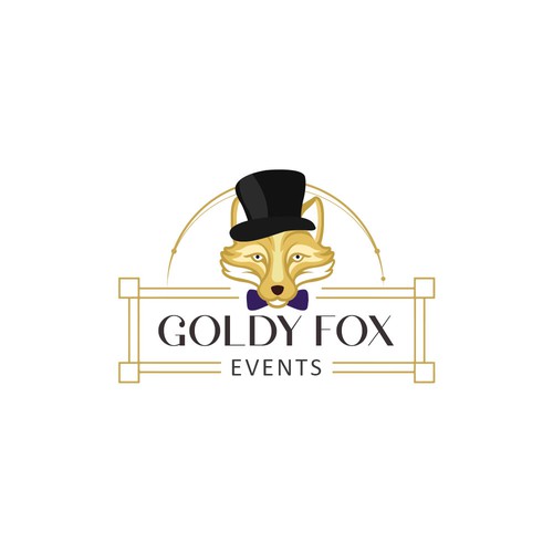 Logo design concept for Goldy Fox Events 