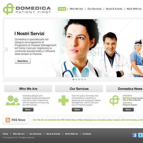 Help Domedica to restyle its website