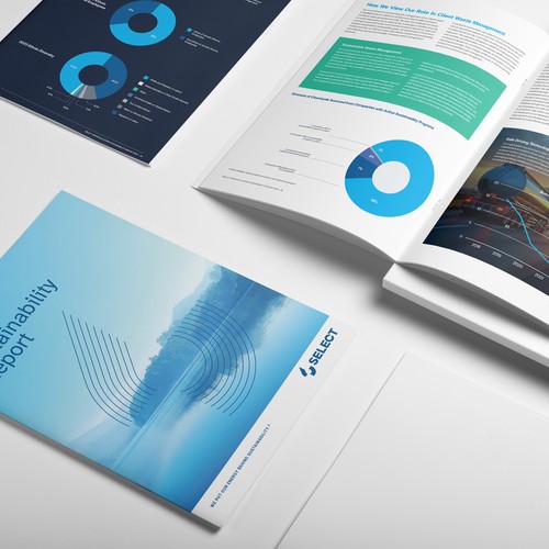 Sustainability Annual Report brochure design