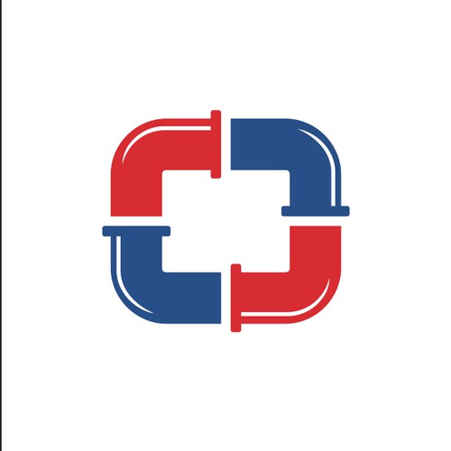 Wordmark logo for plumbinng company. 