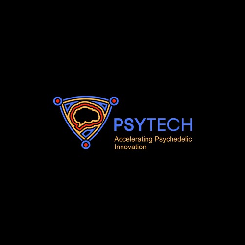 Psychedelic logo for tech company