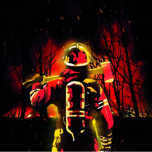 Firefighter illustration 