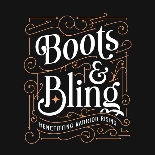 Runer Up Boots & Blink Typography Logo