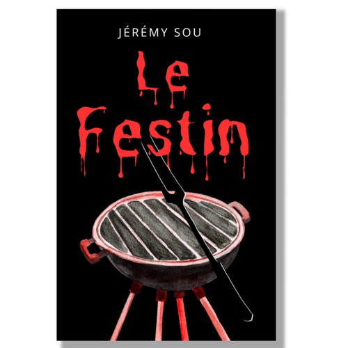 Full cover illustration for a small, macabre, yet humorous book.