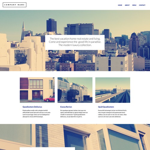 Help 99designs create modern web page templates (may award multiple winners)!