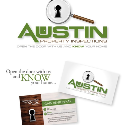Help Austin Property Inspections with a new logo and business card
