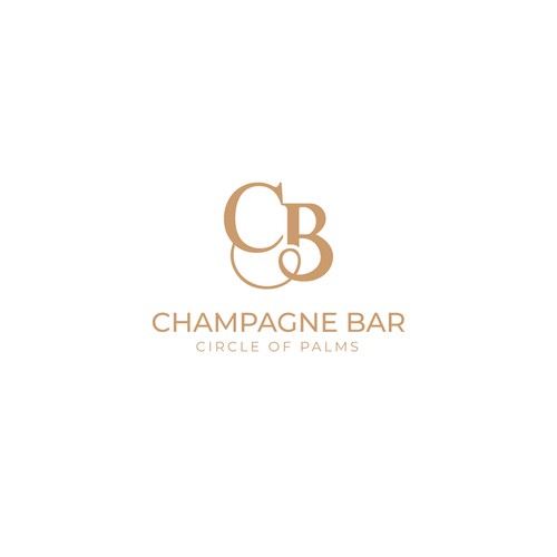 Luxury and modern Champagne Bar logo