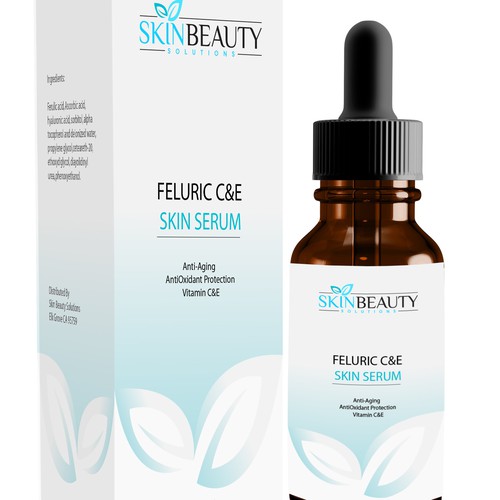 skin serum bottle and box