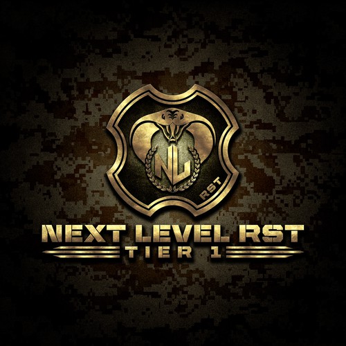 create a printable logo/badge for a intensive boot camp, utilising an elite specialised touch