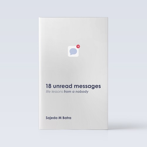 Book cover design - 18 Unread Messages