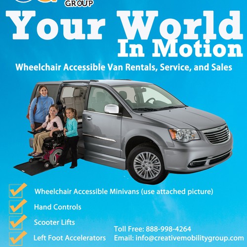 Create an advertisement for a wheelchair accessible minivan!