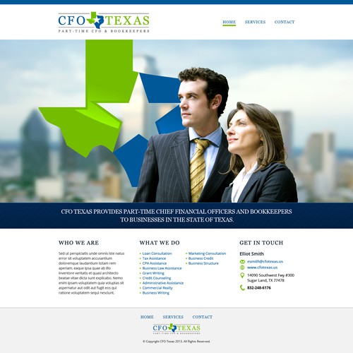 CFO Texas needs a website! Will your design be the one?