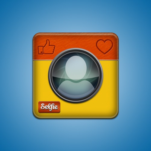 Awesome app icon for Selfie Challenge, a scavenger hunt for Selfies