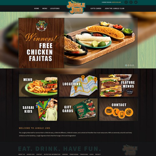 Restaurant website design