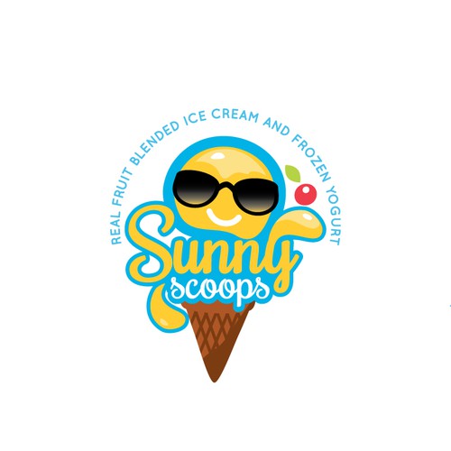 Eye Catching logo for ice-cream truck