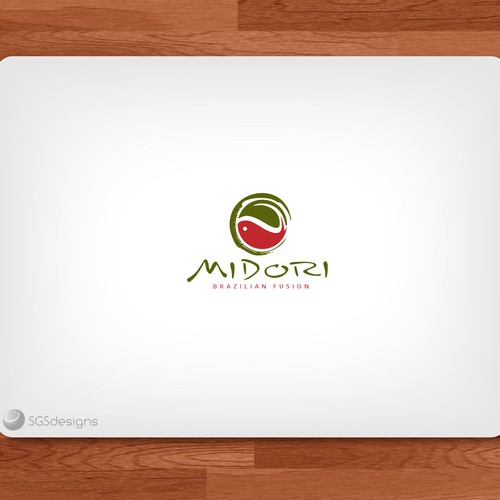 logo and business card for Midori (green in japanese)